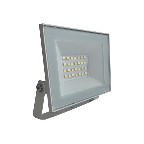 Projecteur LED 20W - IP65, boîtier blanc, 6500K, extérieur