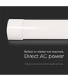 Réglette LED complète 120cm 40W - Garantie 6 ans, 120lm/W