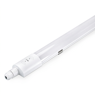 Réglette LED 120cm HICRI PRO 36W - Câblage traversant, capteur micro-ondes, RA93, 120lm/W, IP65