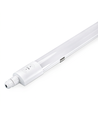 Réglette LED 120cm HICRI PRO 36W - Câblage traversant, capteur micro-ondes, RA93, 120lm/W, IP65