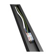Luminaire de bureau 150cm, Watt et CCT réglables - 3 couleurs, 30W/40W/50W, 5 ans de garantie, noir