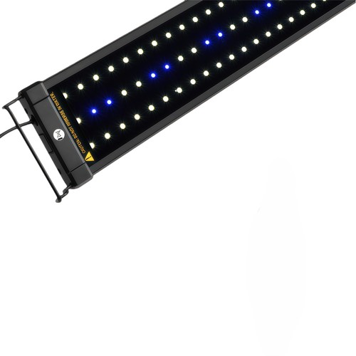 30-50 cm akvarie armatur - 6W LED, hvid/blå, justerbar
