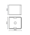 Solcelle væglampe, Justerbar spredning - Varm hvid, 10x8,3cm, 10,7cm dyb, IP44, udendørs