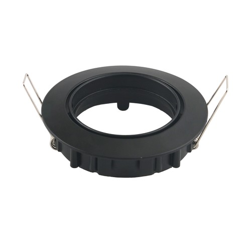 Support spot encastrable GU10 - Rond, noir, sans ampoule