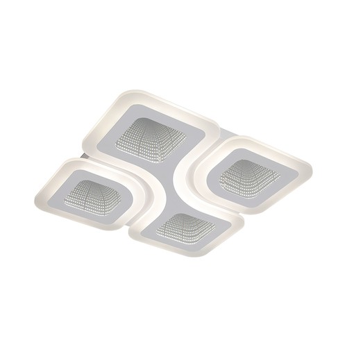 Plafonnier LED 70W dimmable - CCT 3-en-1, blanc, avec télécommande, luminaire décoratif