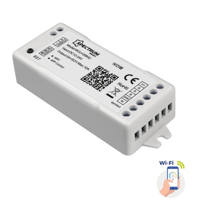 Contrôleur Wi-Fi Spectrum RGBW + CCT - 12V (120W), 24V (240W), Tuya Smart/Smart Life