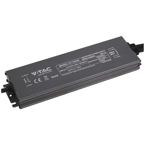 Alimentation LED 200W 24V DC - 8.25A, étanche IP67