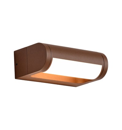 V-Tac 10W LED justerbar vägglampa - IP65, Cortenfärgad, Cree chip, 3000K, 6 års garanti