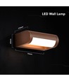 V-Tac 10W LED verstelbare wandlamp - IP65, Cortenkleurig, Cree chip, 3000K, 6 jaar garantie
