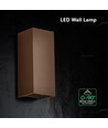 10W LED wandlamp - 3-in-1 CCT, Cortenkleurig staal, IP65, up/down light