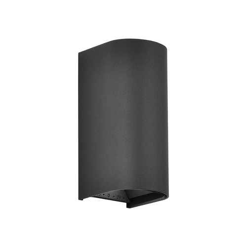 10W LED vegglampe - 3-i-1 CCT, IP65, sort, opp/ned lys