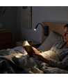3W LED sänglampa med USB-A och USB-C laddningsuttag - CREE chip, svart, inkl. ljuskälla