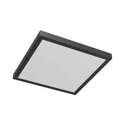40W Plafondlamp, Instelbaar Watt en CCT - 3 lichtkleuren, 24/35/40W, 5 jaar garantie, Vierkant, Zwarte rand