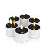 Pack de 6 bougies solaires LED - Ø5cm, hauteur 6,4cm, IP44 extérieur