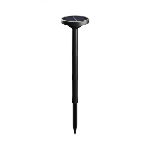 1W solcelle hagelampe med spyd CCT - 3 lysfarger, justerbar høyde, IP65, sort