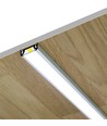 2m aluprofil SURFACE10 BC/UX - Vitlackerad, utanpåliggande, LED-skena