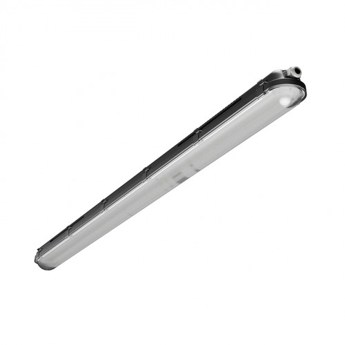 Réglette LED 120cm 40W Gigant Pro - Câblage traversant, 150lm/W, Wattage réglable, IP66, IK10, Noir