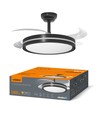 Taklampa m. dold fläkt - RA90, CCT, 60W, svart