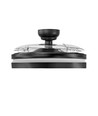 Taklampa m. dold fläkt - RA90, CCT, 60W, svart