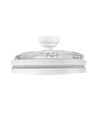 Plafonnier avec ventilateur caché - RA90, CCT, 60W, blanc