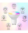 Ampoule LED V-Tac 5W Smart Home - Tuya/Smart Life, compatible Google Home, Alexa et smartphones, Spot GU10