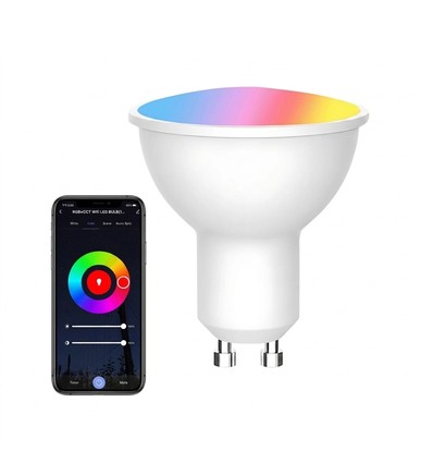 Ampoule LED V-Tac 5W Smart Home - Tuya/Smart Life, compatible Google Home, Alexa et smartphones, Spot GU10
