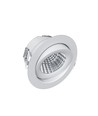 EVA 6 LED infälld spotlight 6W Triac dimbar - 3000K, Ra98, Vit