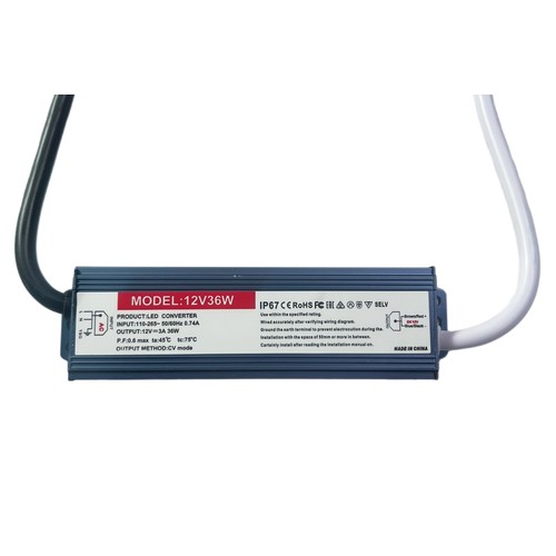 Alimentation 36W / 12V DC - 3A, IP67 étanche