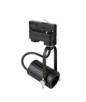 Spot sur rail E27 pour rails triphasés - Noir