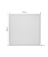 60x60 LED paneel 36W - Hoogte: 10mm, UGR19, incl. Philips driver, witte rand