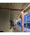25m arbejdslys LED strip - 230V, IP65, 1500 lm/m, 12W/m, 4000K, Byggeplads belysning