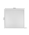 60x60 bakbelyst LED-panel 36W - Höjd:28mm, UGR19, inkl. Philips-driver, vit kant
