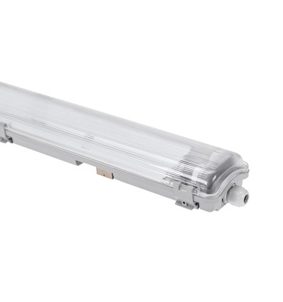 Réglette LED Limea T8 120cm, câblage traversant - Pour 2x tubes LED 120cm, IP65 étanche