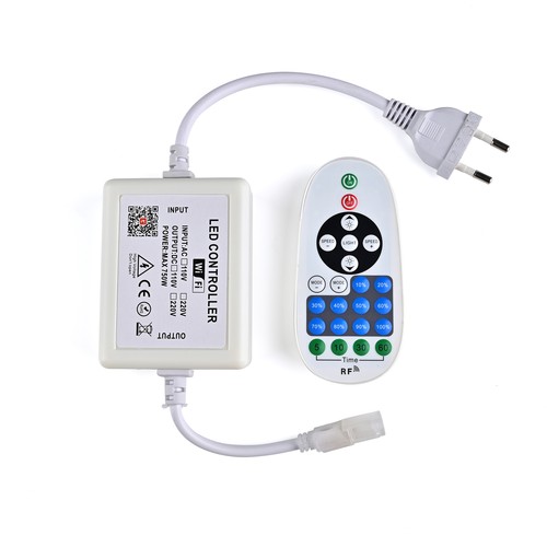 230V WiFi Smart Home variateur - Incl. bouchon d'extrémité, pour 230V (Slim COB), fonction mémoire, max 50 m