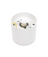 Plafonnier pour AR111 GU10 - Blanc, IP65 extérieur, Ø12cm, 11,5cm haut, aluminium, sans source lumineuse