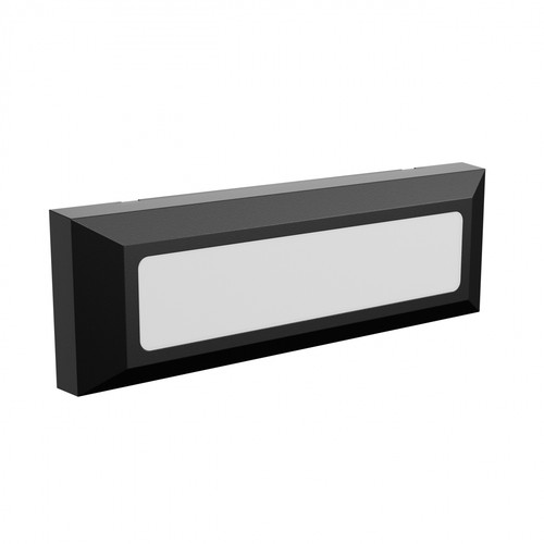 Luminaire d'escalier LED 6W, CCT - 3 couleurs, IP54, noir, applique extérieure