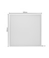 60x60 LED panel 36W DALI dæmpbar - Hauteur:10mm, 116lm/w, UGR19, RA92, hvid kant