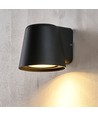 Lot de 6 Appliques Murales Avero GU10 Noir - IP65, sans source lumineuse