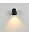 Lot de 6 Appliques Murales Avero GU10 Noir - IP65, sans source lumineuse