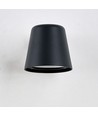 Lot de 6 Appliques Murales Avero GU10 Noir - IP65, sans source lumineuse
