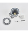 6 st. Avero GU10 Wandlamp Grijs - IP65, zonder lichtbron