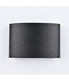 Lot de 6 appliques murales 4W CURVE - IP65, noir, haut/bas, extérieur, avec source