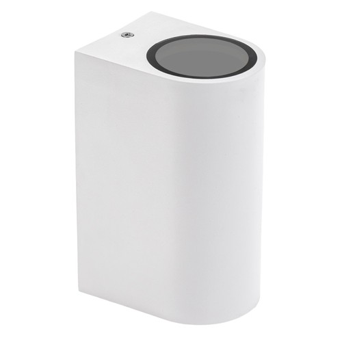 Applique murale GU10 avec éclairage haut/bas - IP54 extérieur, Blanc, Sans source lumineuse