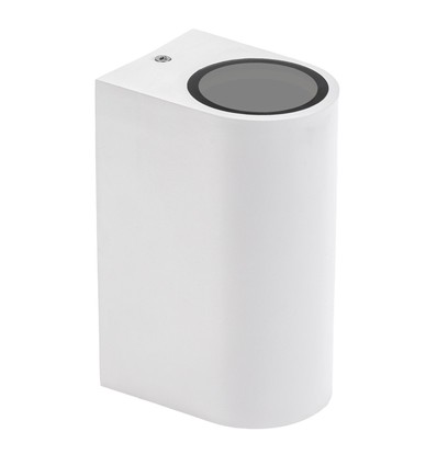 Applique murale GU10 avec éclairage haut/bas - IP54 extérieur, Blanc, Sans source lumineuse
