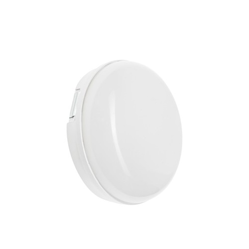 Applique murale LED Technic 8W - IP54, IK10, ronde, blanche, source lumineuse incluse