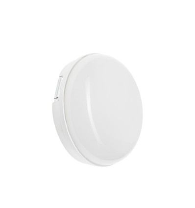 8W LED Technic vegglampe - IP54, IK10, rund, hvit, inkl. lyskilde
