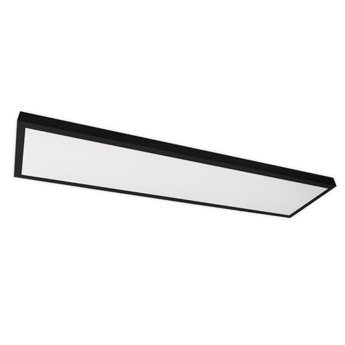 120x30 LED panel, 60W - 80lm/W, Indbygget i sort ramme