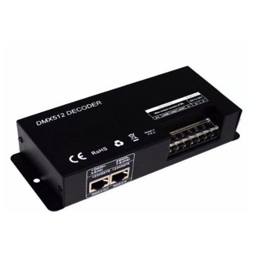 Contrôleur DMX 512 RGB+W - 12V (384W), 24V (768W)