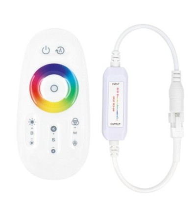 Contrôleur RGBIC avec télécommande - RF sans fil, 12V (144W), 24V (288W)