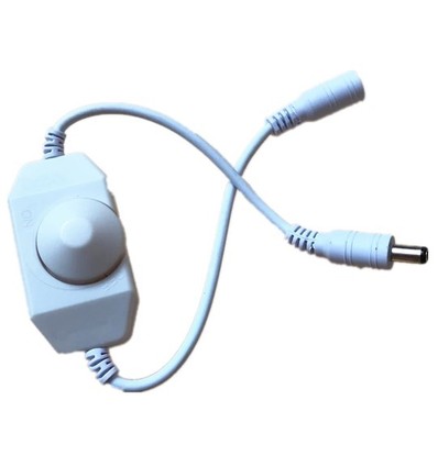 Lysdæmper med ledning -  Hvid, 12V (72W), 24V (144W)